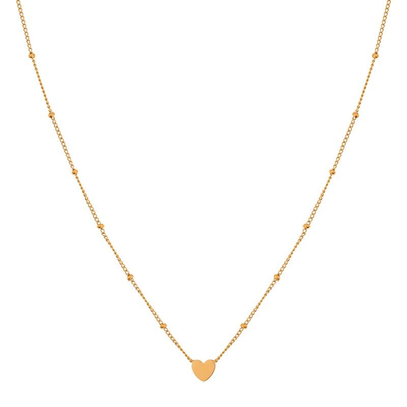 HALSKETTE TEIL GESCHLOSSENES HERZ - ERWACHSENER - GOLD