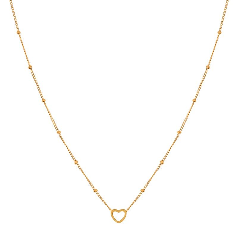 HALSKETTE TEIL OFFENES HERZ - ERWACHSENER - GOLD