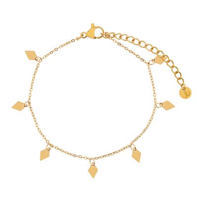 PULSERA MUCHO DIAMANTES - ADULTO - ORO