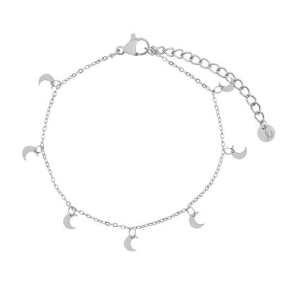 Bracelet a lot of moons - adult - silver