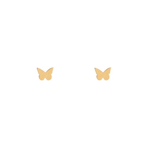 Stud earrings butterfly - gold