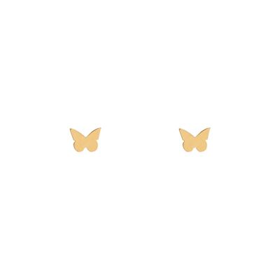 Stud earrings butterfly - gold