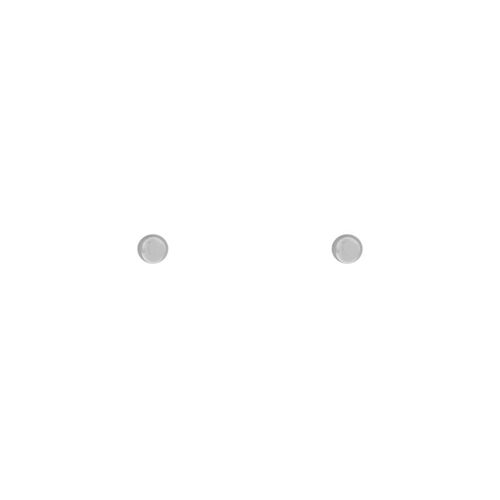Stud earrings dot - silver