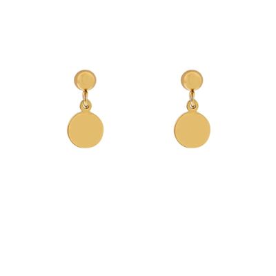 CHARM ORECCHINI BORCHIE MONETA - ORO