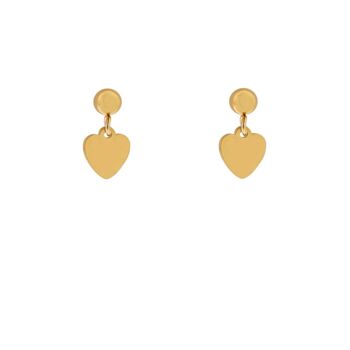 CLOUS D'OREILLES CHARM COEUR - OR