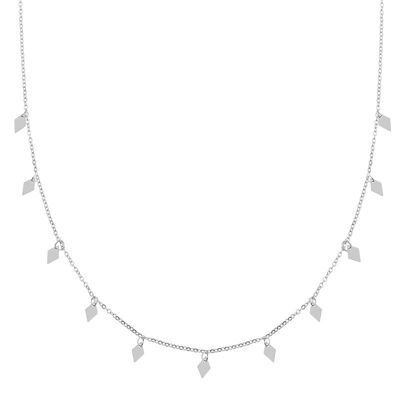 Necklace a lot of diamonds - adult - silver