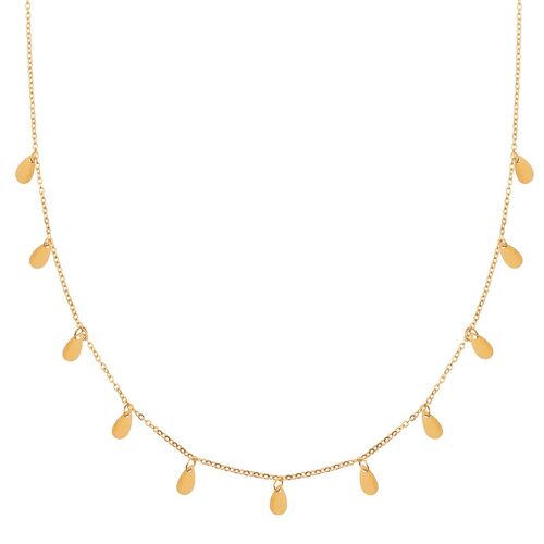 Necklace a lot of drops - adult - gold