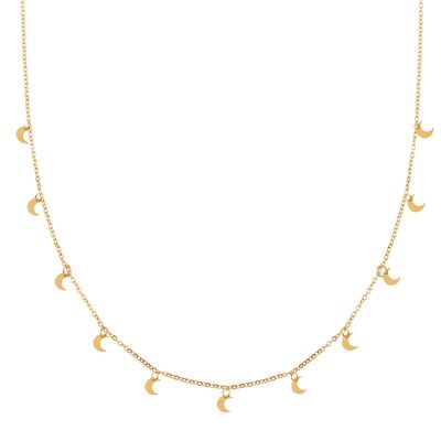 Necklace a lot of moons - adult - gold