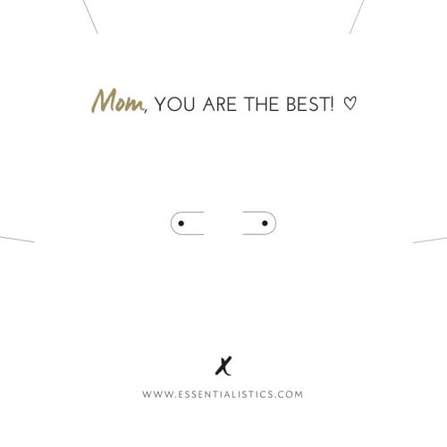 Jewellery card “mom you are the best”