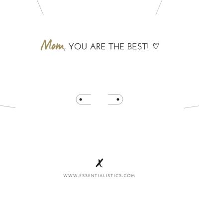Jewellery card “mom you are the best”