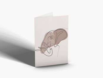 Cartes de voeux d'animaux minimalistes 8