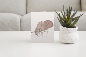 Cartes de voeux d'animaux minimalistes 13