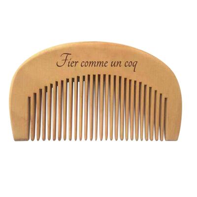 Natural wooden comb