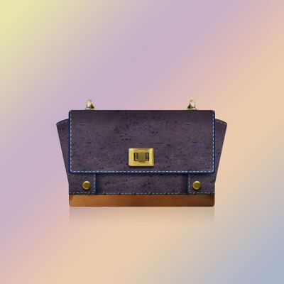 Taschen aus Holz und Kork - Violett