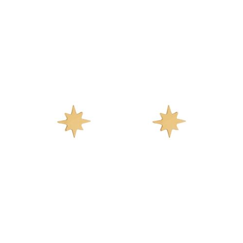 Stud earrings northstar - gold