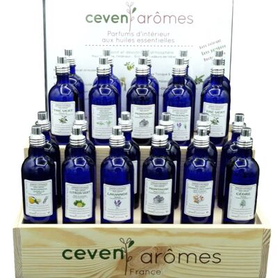 Display Pack 45 fragancias hogar sprays 100 ml - Cristal azul