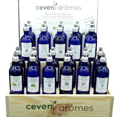 Display Pack 45 fragranze per ambiente spray 100 ml - Vetro blu