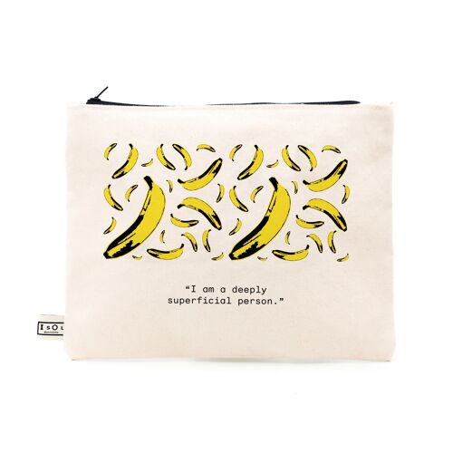 Bananas Organic cotton carryall. Artist Quotes Collection