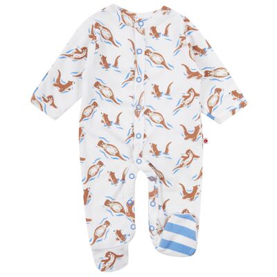 FOOTED SLEEPSUIT - OTTER