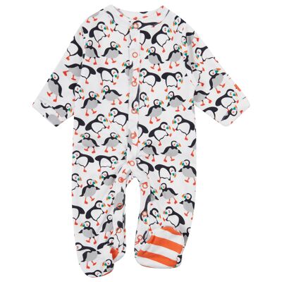 FOOTED SLEEPSUIT - PUFFIN