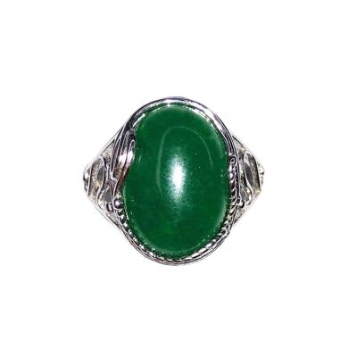 Ring Jade "Kapuzinerkresse" - Silber 925