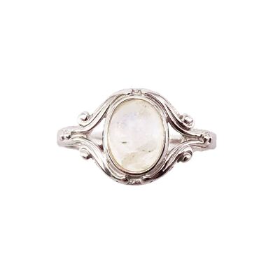Moonstone Ring "Honorine" - 925 Silver