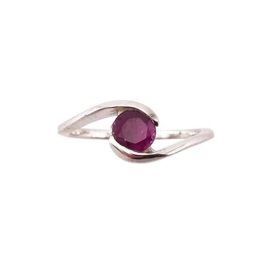 "Doriane" Ruby Ring - 925 Silver