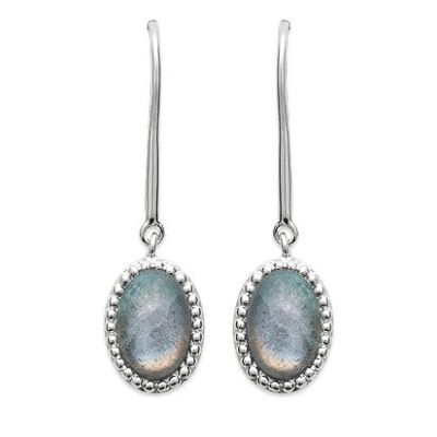 "Alexandra" Labradorite Earrings - 925 Silver