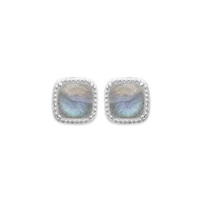 Boucles d'Oreilles Labradorite "Constantine" - Argent 925