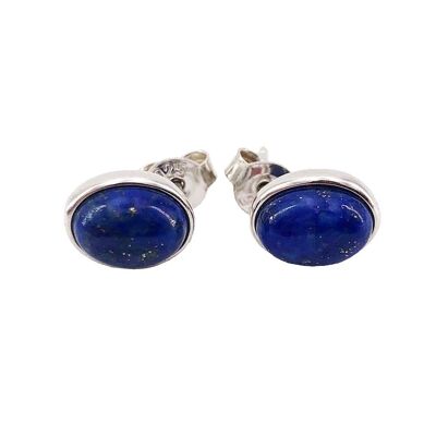 Boucles d'Oreilles Lapis-lazuli "Camille" - Argent 925