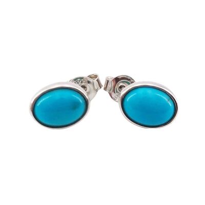 Boucles d'Oreilles Turquoise "Camille" - Argent 925