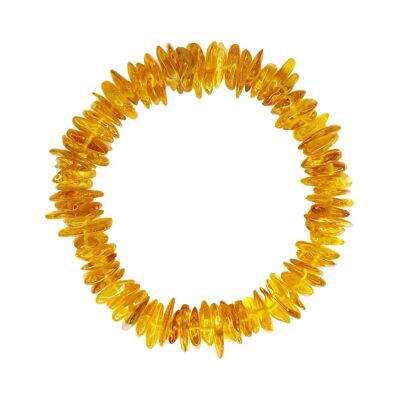 Yellow Amber Bracelet - Baroque 19cm