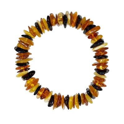 Multicolored Amber Bracelet - Baroque 19cm