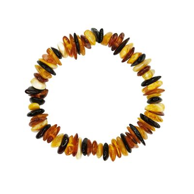 Multicolored Amber Bracelet - For Silver Clasp