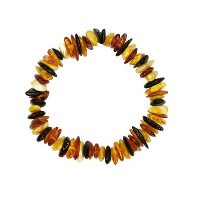 Bracelet Ambre Multicolore - Pour EnFermoir argentnt