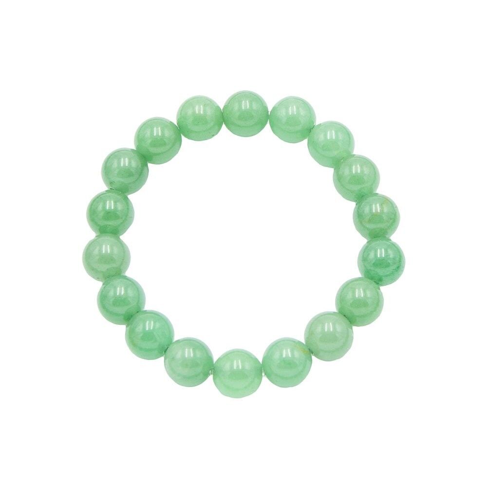 Bracelet Aventurine - Pierres boules 10mm - 20 cm- Fermoir or