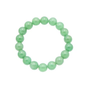 Bracelet Aventurine - Pierres boules 10mm - 22 cm- Sans fermoir 1