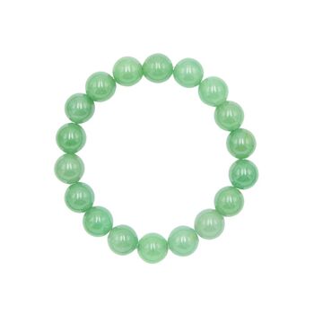 Bracelet Aventurine - Pierres boules 10mm - 22 cm- Sans fermoir 2