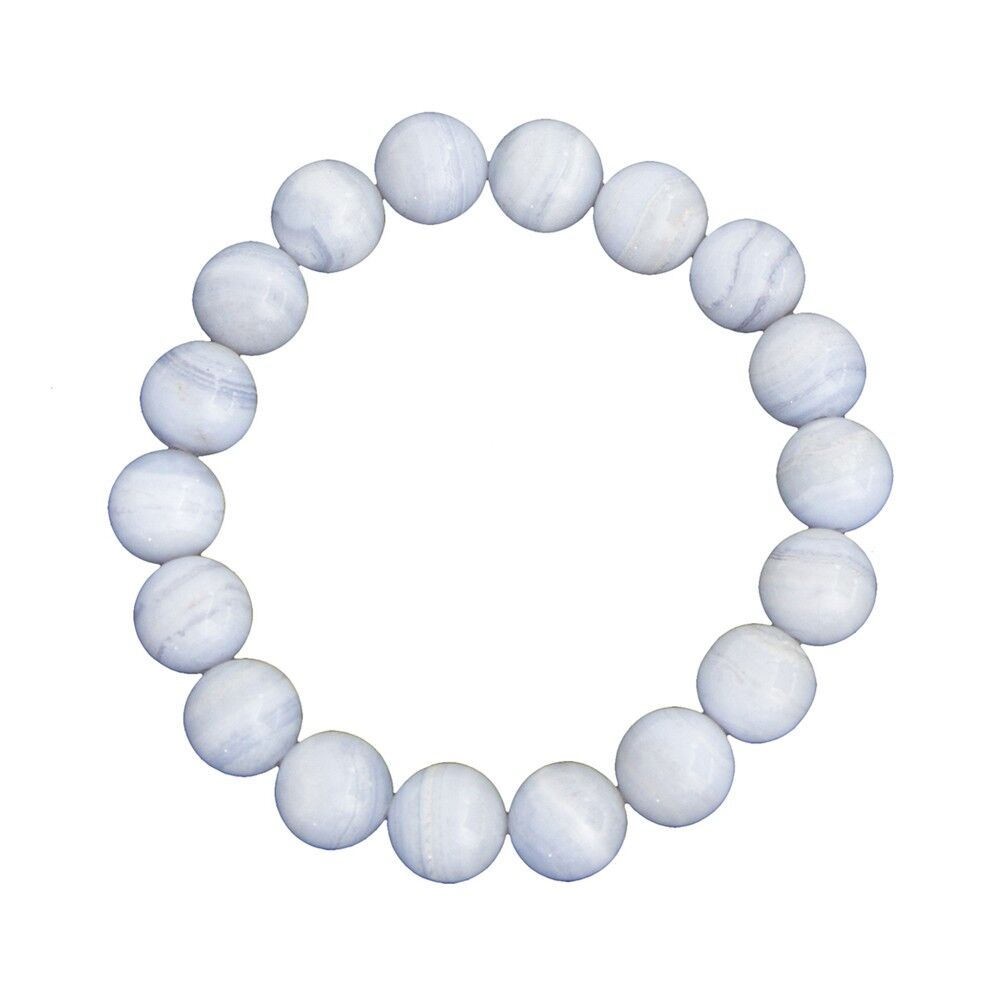 Chalcedon-Armband - Kugelsteine 10 mm - 18 cm - Ohne Verschluss