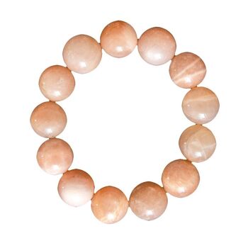 Bracelet Héliolite - Pierres boules 14mm - 20 cm- Sans fermoir 2