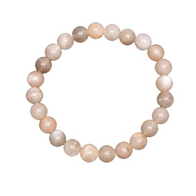 Bracelet Héliolite - Pierres boules 8mm - 18 cm- Sans fermoir