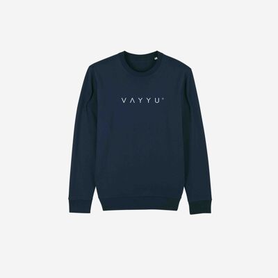 Navy Organic Logo Sweatshirt NOLS AW / 20