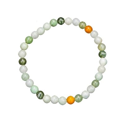 Armband aus burmesischer Jade - 6 mm Kugelsteine - 18 cm - Ohne Verschluss