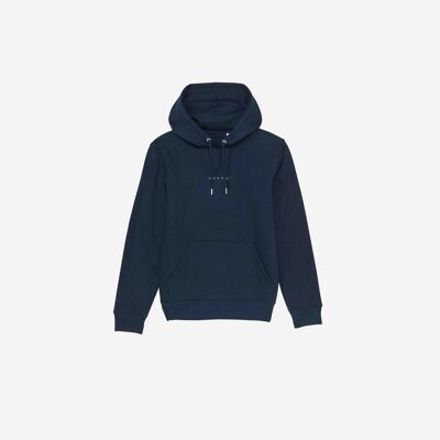 Navy Organic Logo Hoodie | NOLH