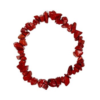 Bracelet Jaspe rouge - Baroque 19cm 1