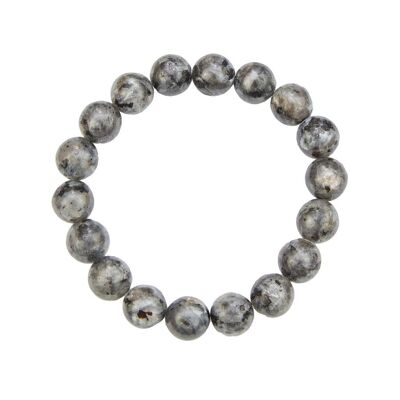 Labradorite bracelet with inclusions - 10mm ball stones - 18 cm - Silver clasp