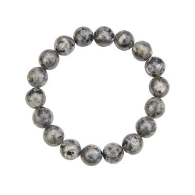 Pulsera labradorita con inclusiones - Piedras bola 10mm - 22 cm - Sin cierre