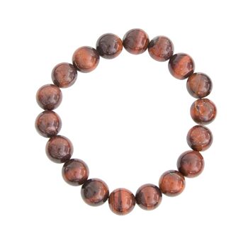 Bracelet Oeil de boeuf - Pierres boules 10mm - Sans Fermoir - 20 cm- Sans fermoir 1