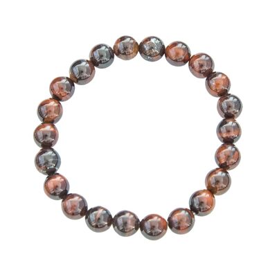 Bracelet Oeil de boeuf - Pierres boules 8mm - 20 cm- Sans fermoir