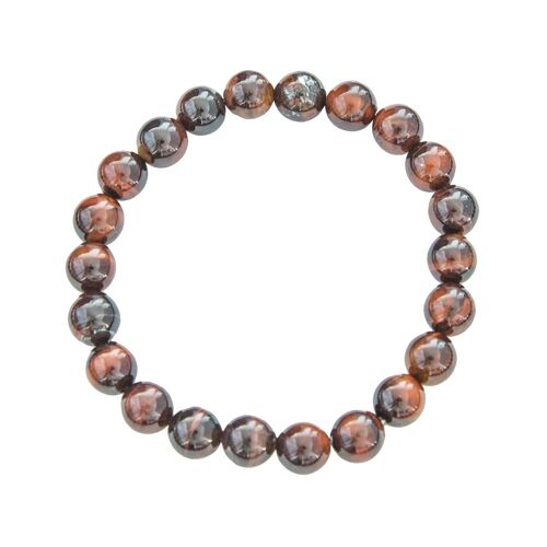 Bracelet Oeil de boeuf - Pierres boules 8mm - 22 cm- Sans fermoir